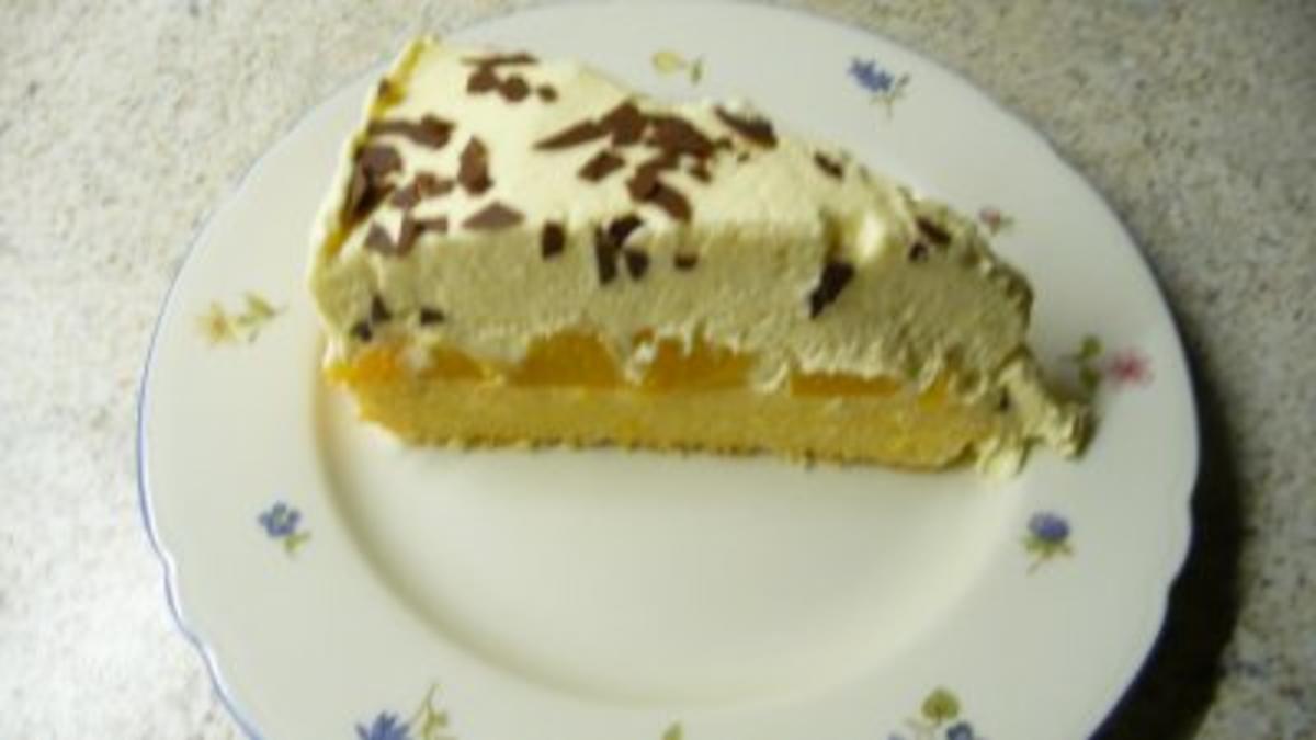 Pfirsichtorte mit Joghurt-Sahne - Rezept - kochbar.de