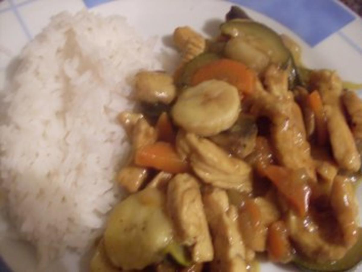 Puten-Curry mit Bananen - Rezept mit Bild - kochbar.de