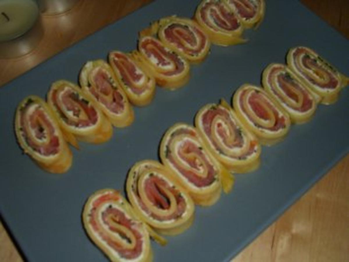 Bilder für Fingerfood-Lachsröllchen - Rezept