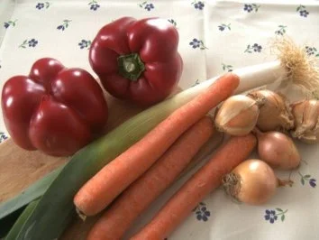 Kassler-Paprika-Gemüse Topf  auf Kartoffel-Pürree - Rezept - Bild Nr. 2