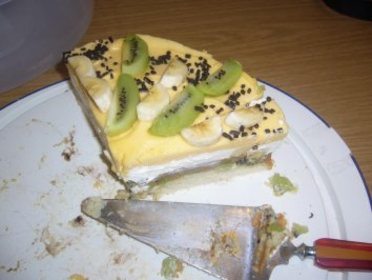 Torte: Kiwi-Bananen-Aprikosen-Torte - Rezept - Bild Nr. 7