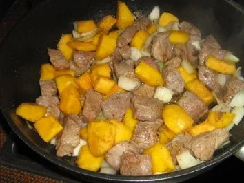 Rezept: Ragout vom Kalb mit Kürbis Bild Nr. 4 Ragout vom Kalb mit Kürbis - Rezept - Bild Nr. 4