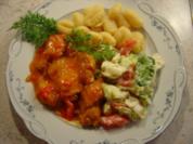 Brandmeister-Pfanne mit Gnoccis und Salat - Rezept