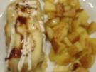 Faschiertes Schnitzel mit Birne und Camembert überbacken - Rezept