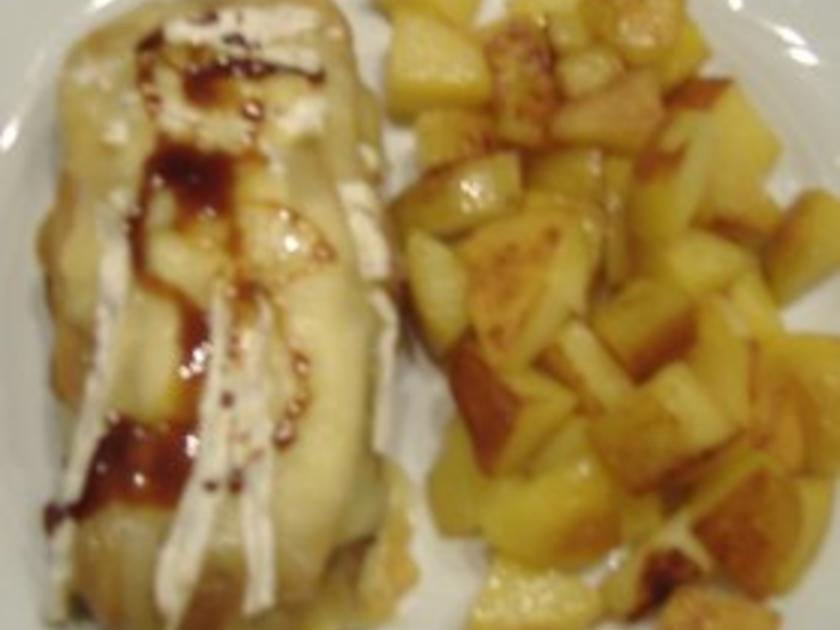 Faschiertes Schnitzel mit Birne und Camembert überbacken - einfach ...