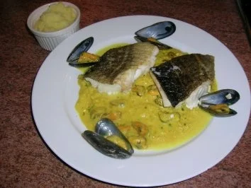 Skrei (der Vielschwimmer) an Fenchel-Muschelragout und Knoblauch Püree - Rezept - Bild Nr. 10