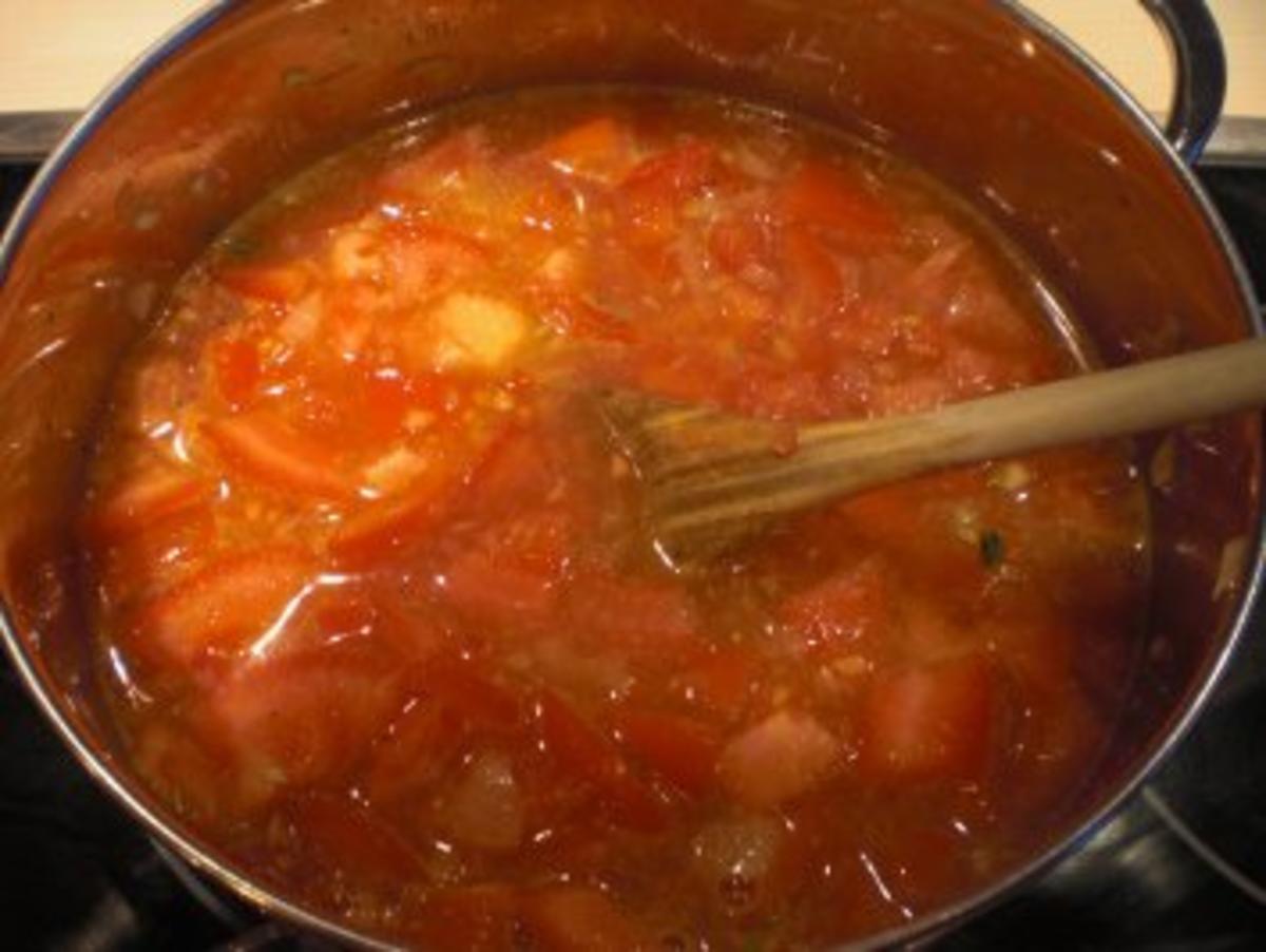 Tomaten-Ingwer-Suppe mit Garnelenröllchen - Rezept - Bild Nr. 3