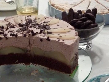 Rezept: Schokoladen-Birnen-Torte Schokoladen-Birnen-Torte - Rezept