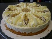 Haselnuss-Birnen-Philadelphia-Torte - Rezept