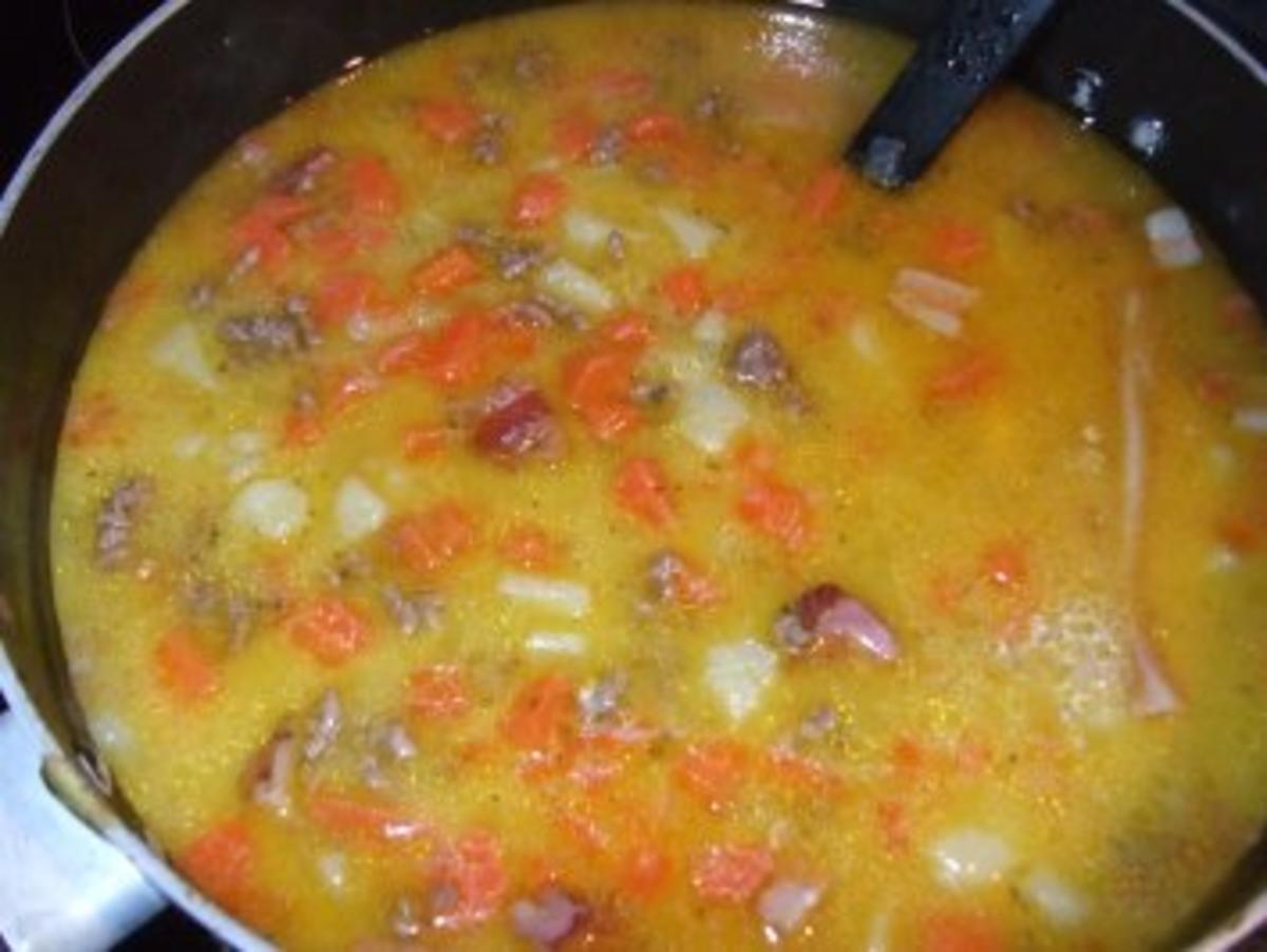 Möhren-Hack-Kartoffelsuppe - Rezept - Bild Nr. 4