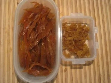 Kandierte Ingwer-Orangenschalen & Orangen-Ingwer + Orangen-Ingwer-Sirup - Rezept