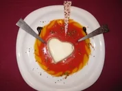 Zimt-Panna-Cotta auf Früchtespiegel - Rezept