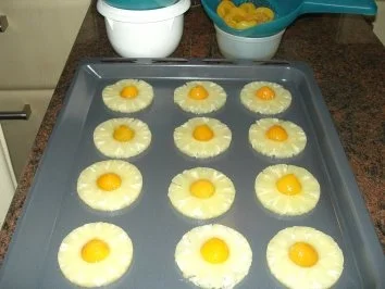 Rührteig:  SPIEGELEIERKUCHEN...  nur ohne Ei + Spiegel - Rezept - Bild Nr. 4