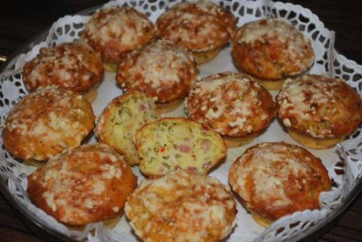Schinken-Muffins mit Lauchzwiebeln - Rezept - kochbar.de
