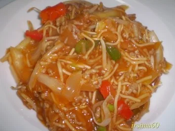 Rezept: Scharfe Hackpfanne Scharfe Hackpfanne - Rezept