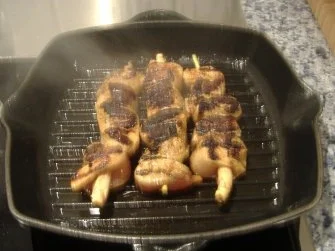 Rezept: Hähnchenspieß auf warmen Endivienkartoffelsalat Bild Nr. 3 Hähnchenspieß auf warmen Endivienkartoffelsalat - Rezept - Bild Nr. 3