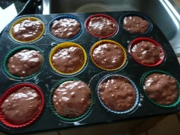 Rezept: Kaffee-Marzipan-Mandel-Muffins Bild Nr. 5 Kaffee-Marzipan-Mandel-Muffins - Rezept - Bild Nr. 5