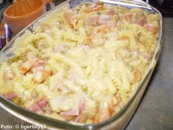 Nudel-Schinken-Auflauf - Rezept