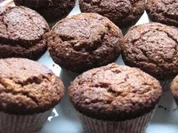 Dunkle Schoko-Haselnussmuffins - Rezept