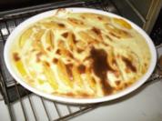 Pfirsich-Gratin mit Kokosmilch - Rezept