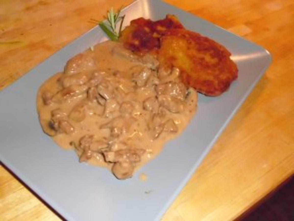 Flambiertes Kalbsgeschnetzeltes mit Cognac Rahm - einfach - von ...