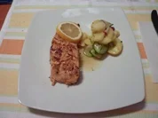 Lachsfilet mit Meerrettichbutter - Rezept