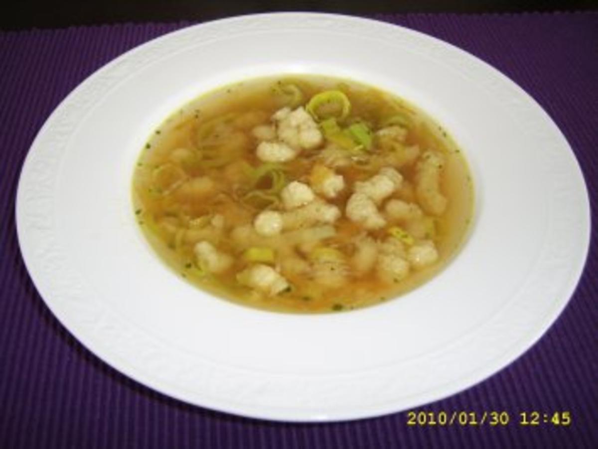 Grießspätzle - Suppe - Rezept