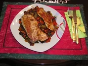 Putenbrustschnitzel im Gemüsebett - Rezept