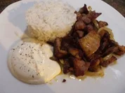 Rezept: Fleisch: GYROSPFANNE, kross gebraten Fleisch: GYROSPFANNE, kross gebraten - Rezept