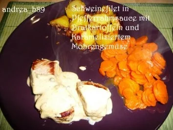 Schweinefilet in Pfefferrahmsauce - Rezept - Bild Nr. 2