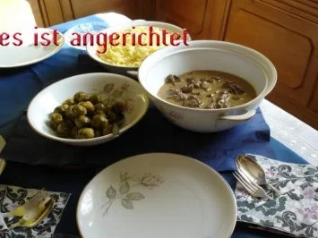 Hirschragout mit Steinpilzen " meine Art" - Rezept - Bild Nr. 3
