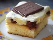 Bananen-Kirsch-Kuchen mit Keksen - Rezept