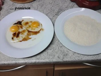 Schweinebauch mit Kartoffelpürree und Erbsen und Karotten-Gemüse - Rezept - Bild Nr. 4