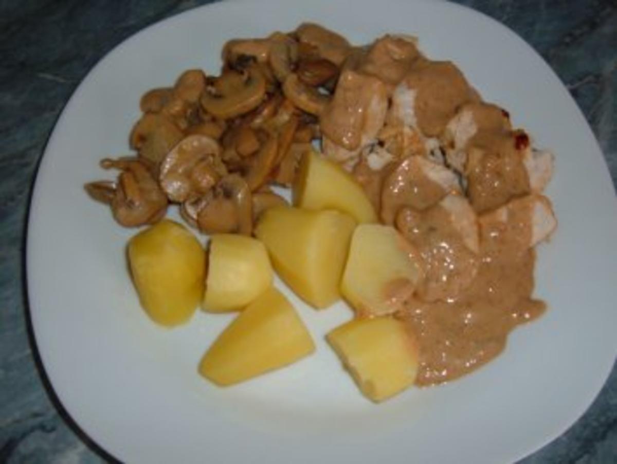 Bilder für Geflügel........Hähnchenfilets mit Champignons - Rezept