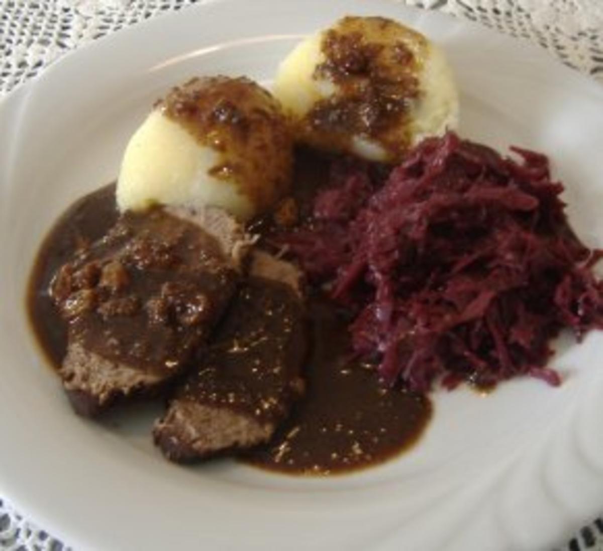 Bilder für Westfälischer Sauerbraten mit Pumpernickelsauce - Rezept