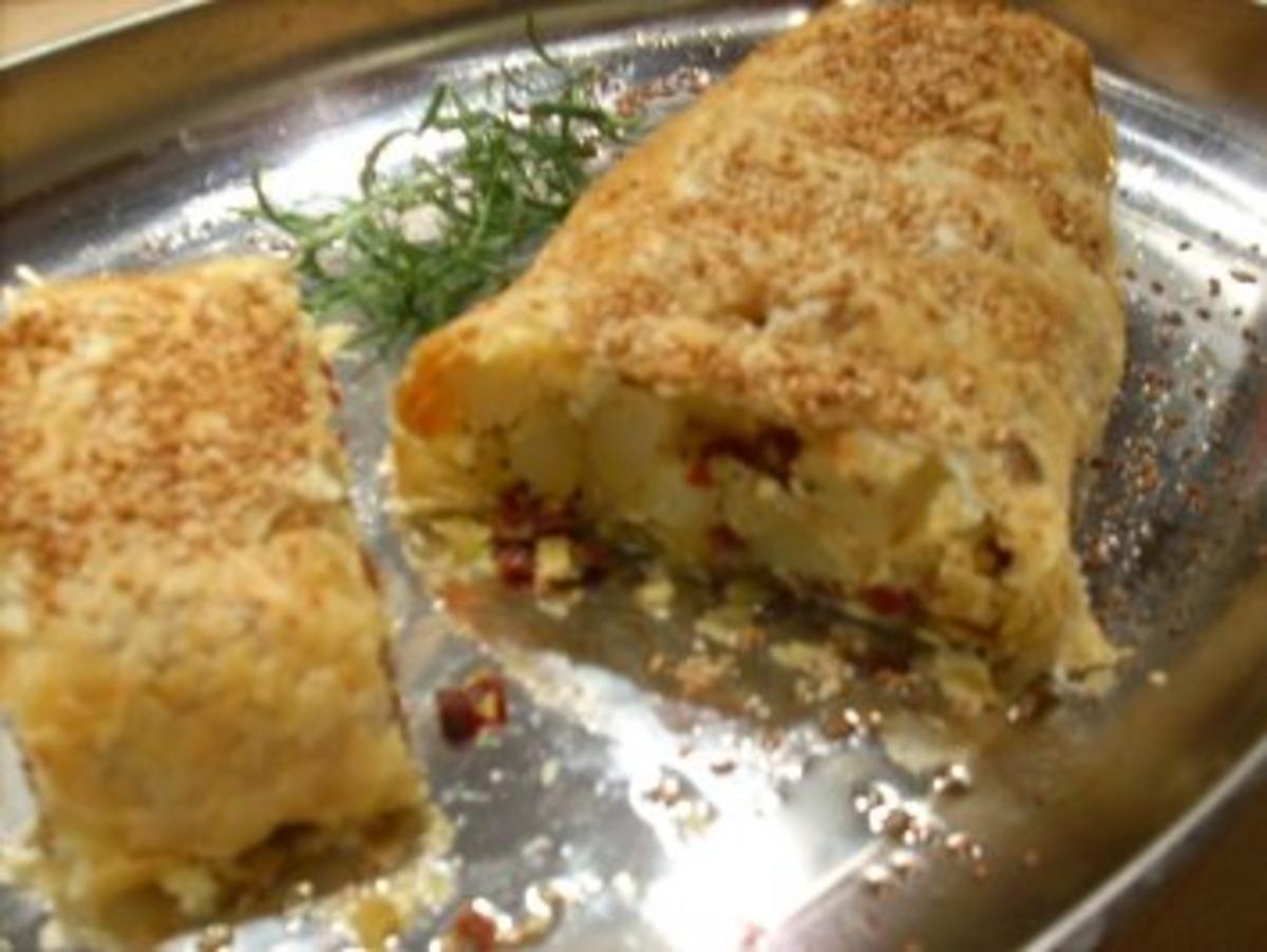 Kartoffel-Strudel m Ziegenkäse - Rezept