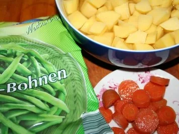 Eintopf: Bohnen mit Lamm - Rezept - Bild Nr. 3