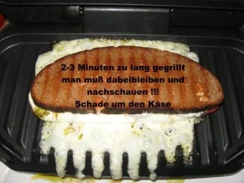 Rezept: Grillbrot-Käse-Salami-Tomate+Pesto - Lactosefrei Bild Nr. 8 Grillbrot-Käse-Salami-Tomate+Pesto - Lactosefrei - Rezept - Bild Nr. 8