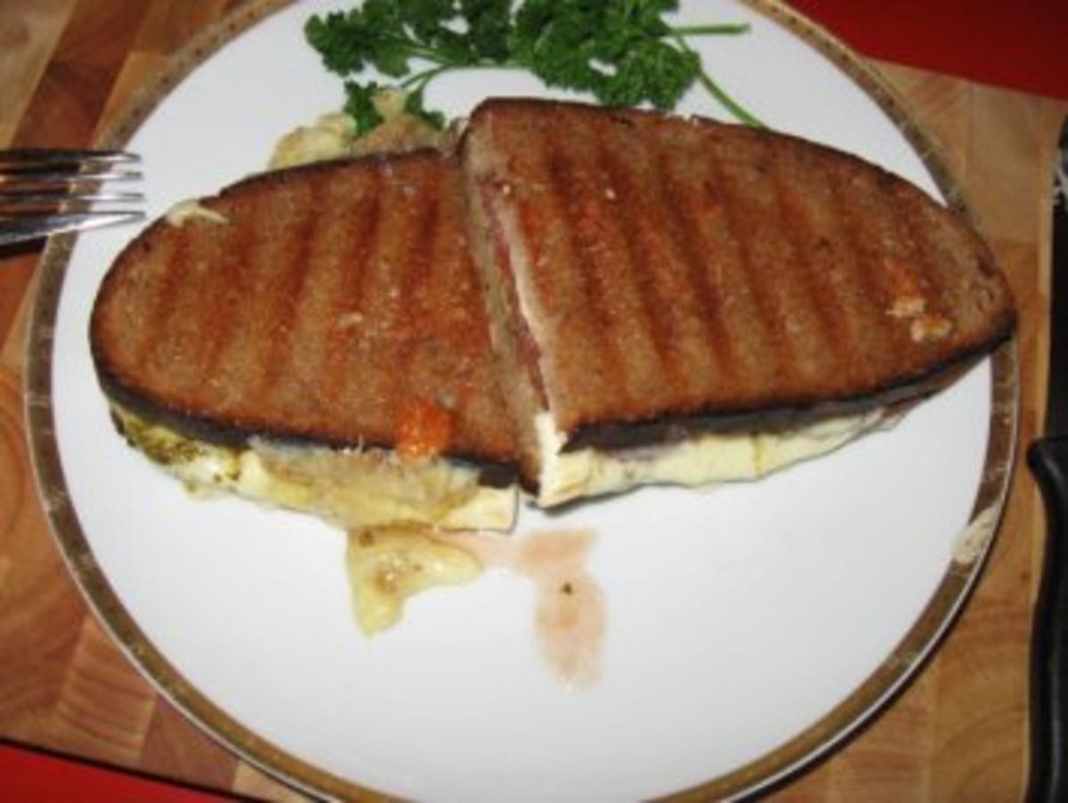 Grillbrot-Käse-Salami-Tomate+Pesto - Lactosefrei - Rezept - Bild Nr. 9