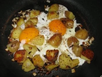 Röstkartoffel+Spiegeleier+Sülze - Rezept - Bild Nr. 5