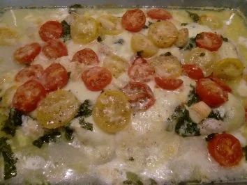 Gebackener Kabeljau mit Cocktailtomaten - Rezept