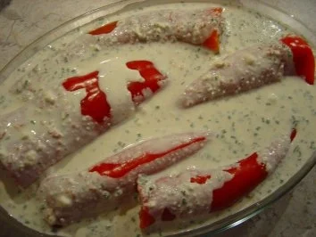 Rezept: Roter Spitzpaprika mit Hackfleisch gefüllt... Bild Nr. 6 Roter Spitzpaprika mit Hackfleisch gefüllt... - Rezept - Bild Nr. 6