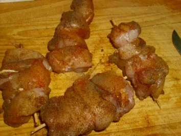 Orangen-Chicorée-Salat mit Hähnchenspießen - Rezept - Bild Nr. 2