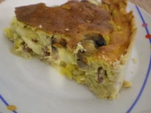 Champinons-Gemüse- Quiche - Rezept