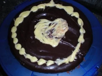Kuchen: Tarte au chocolat oder der x-te -aber ich krieg nie genug davon- schokokuchen - Rezept