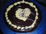 Kuchen: Tarte au chocolat oder der x-te -aber ich krieg nie genug davon- schokokuchen - Rezept