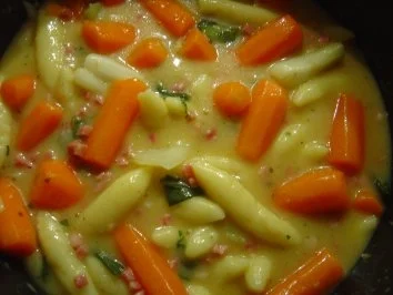 Möhren-Lauch-Topf... kalorienarm...  mit Schupfnudeln - Rezept - Bild Nr. 6