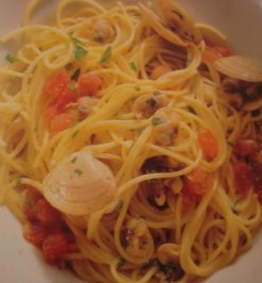 Spaghetti mit Venusmuscheln - Rezept