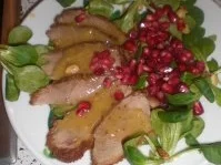 Entenbrust mit Granatapfeldressing - Rezept