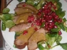 Entenbrust mit Granatapfeldressing - Rezept